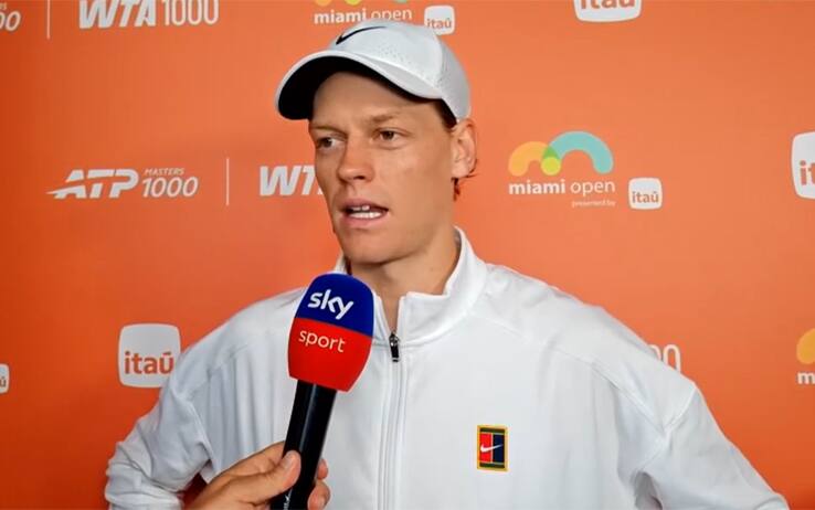 Sinner all'Atp Miami: "Ho messo tanta pressione, in semifinale sarà dura". VIDEO