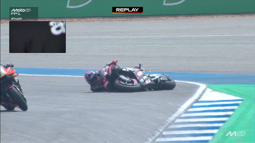 MotoGP, la prima caduta dell'anno? È di Jorge Martin