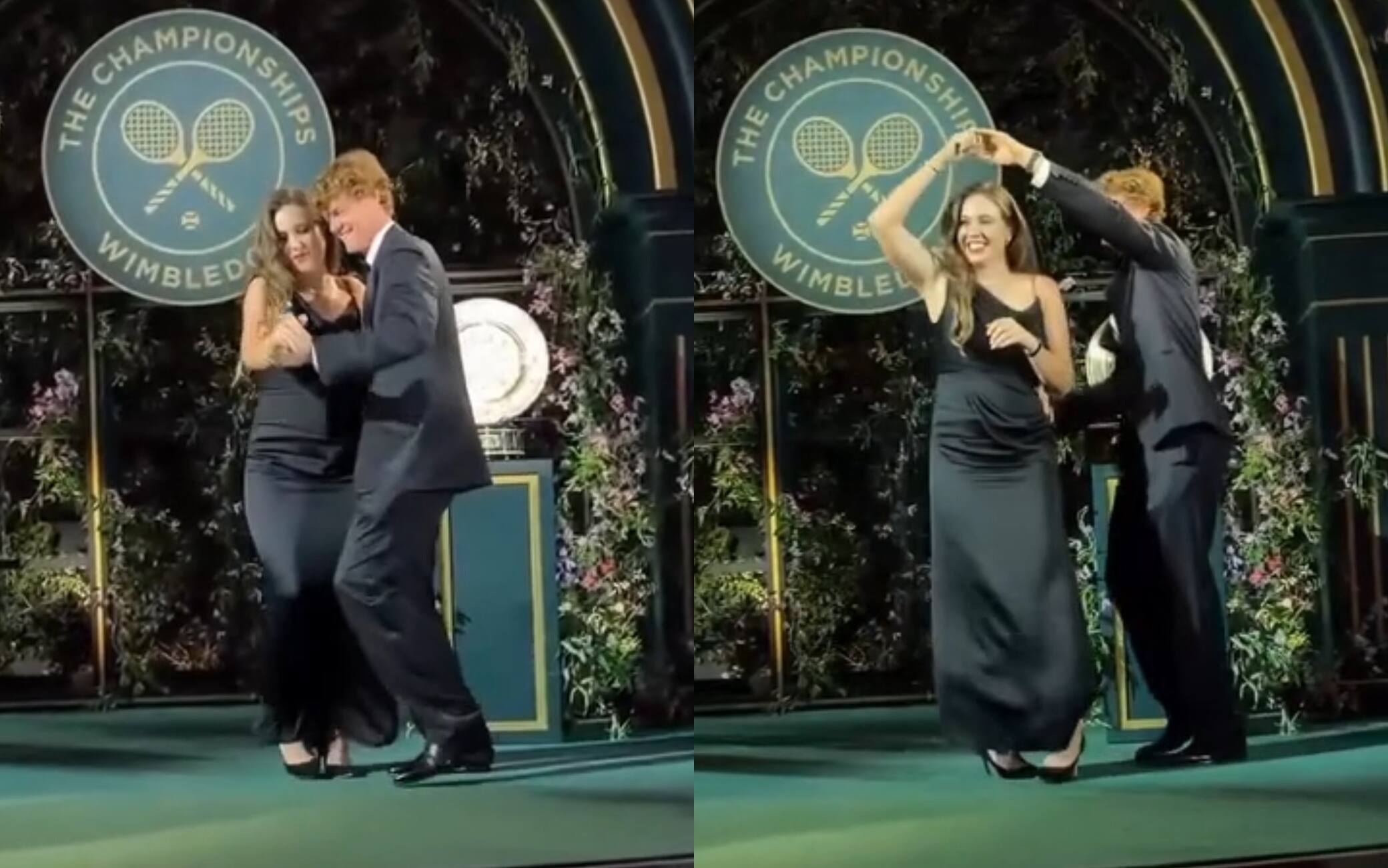 Wimbledon, Sinner e Noskova: il ballo dei campioni alla cena di gala. Video