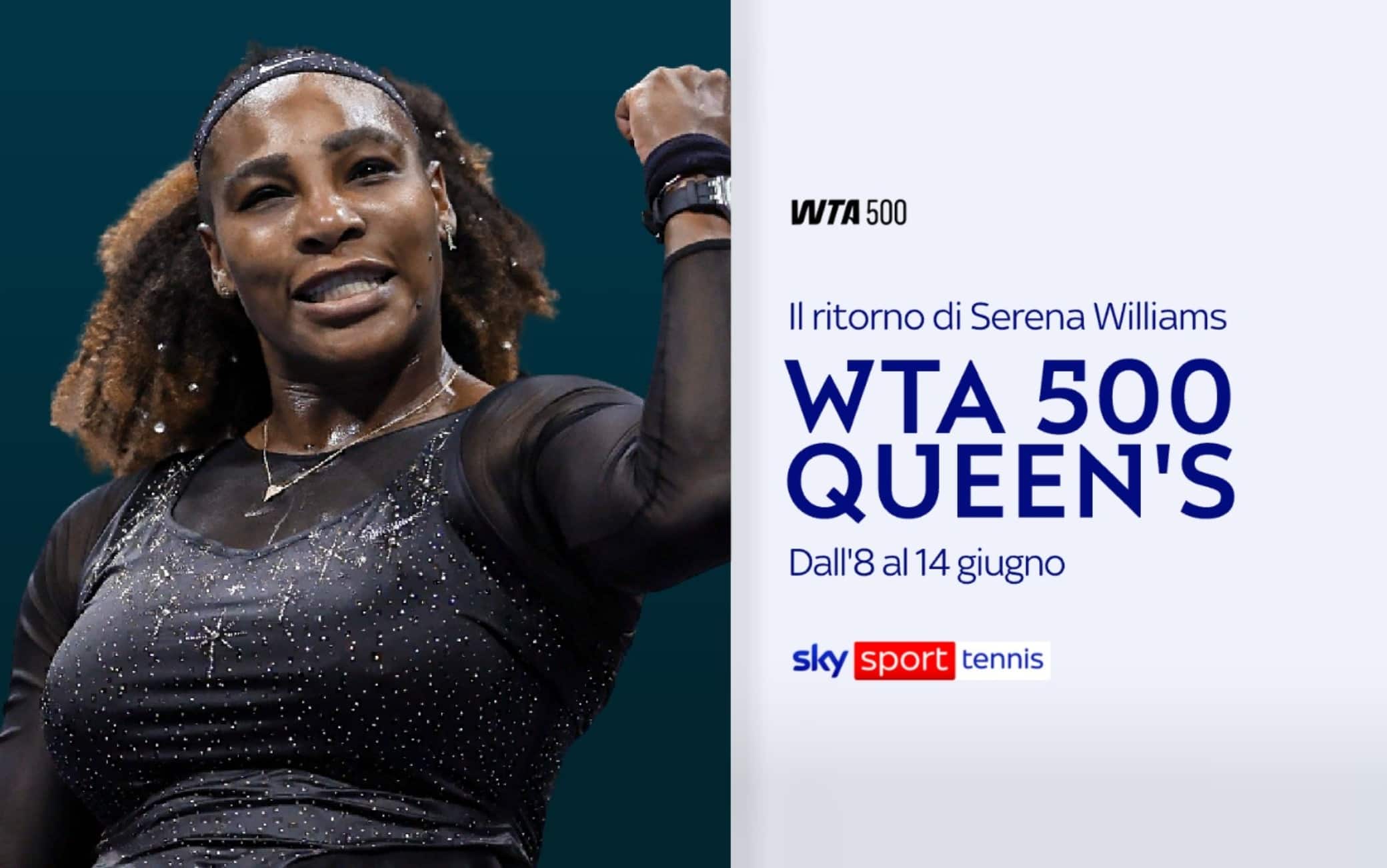 Wta Queen's, dove vedere il ritorno di Serena Williams in tv e streaming