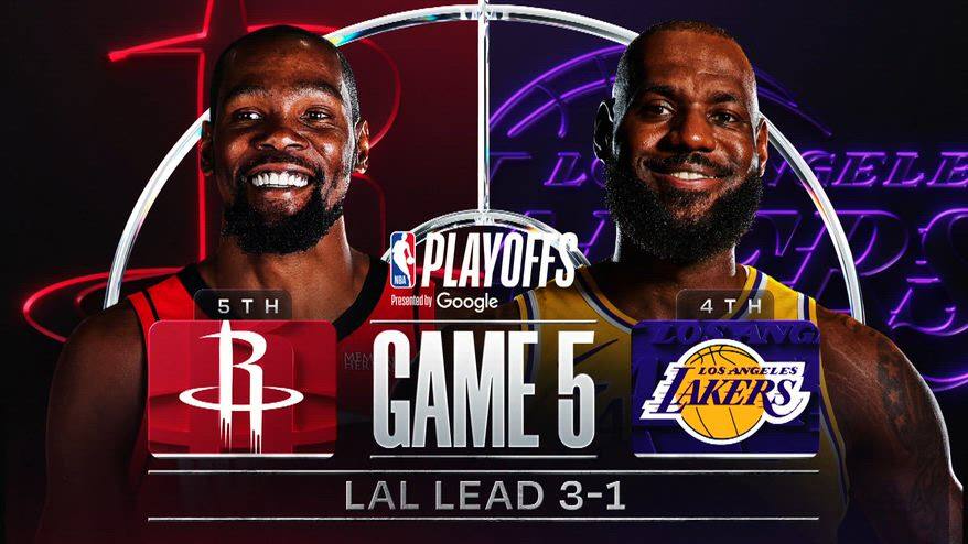 NBA Playoff Highlights: LA Lakers-Houston gara 5 93-99
