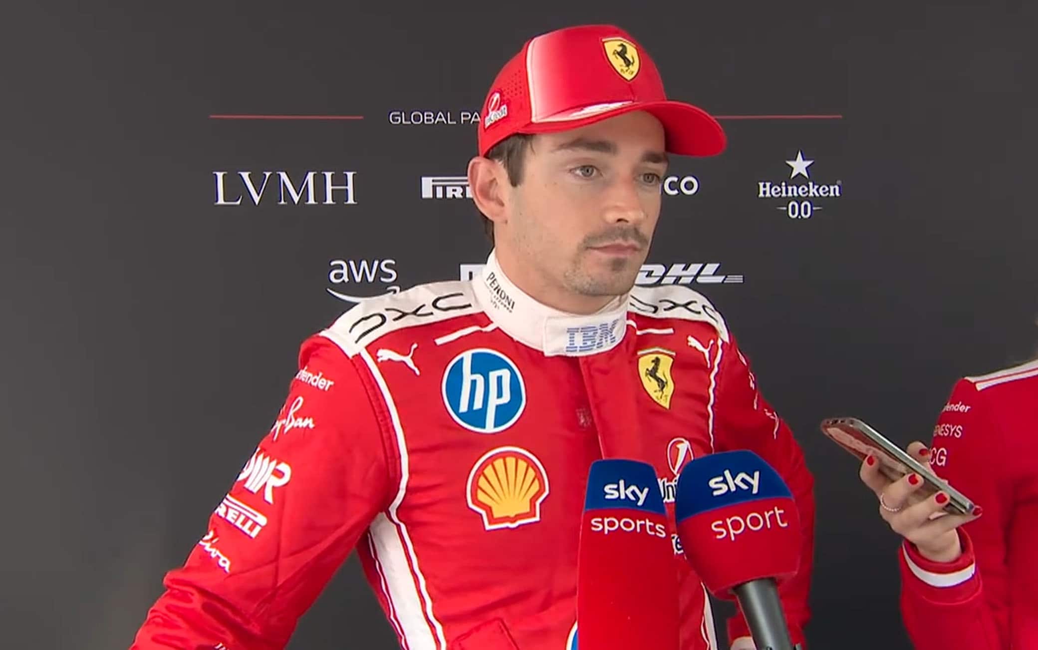 Leclerc dopo le qualifiche del GP Belgio: "Arrabbiato, ho visto bandiera e ho rallentato"