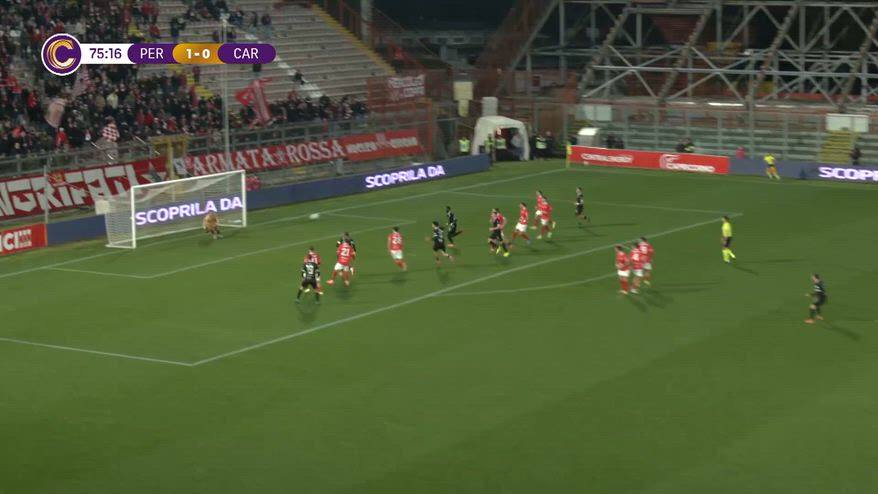 Magia Casarini: punizione da 40 metri contro il Perugia