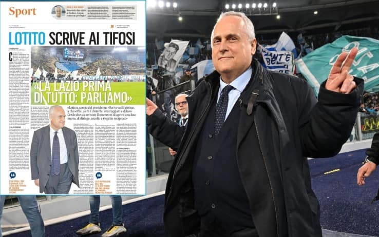 Lazio, lettera di Lotito ai tifosi su 'Il Messaggero': "Torniamo a parlarci"