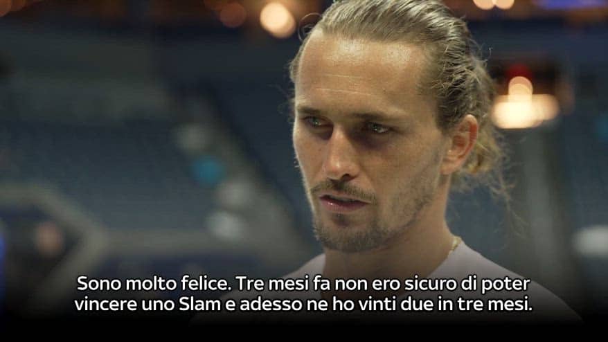Zverev: "Tre mesi fa pensavo di non poter vincere Slam"