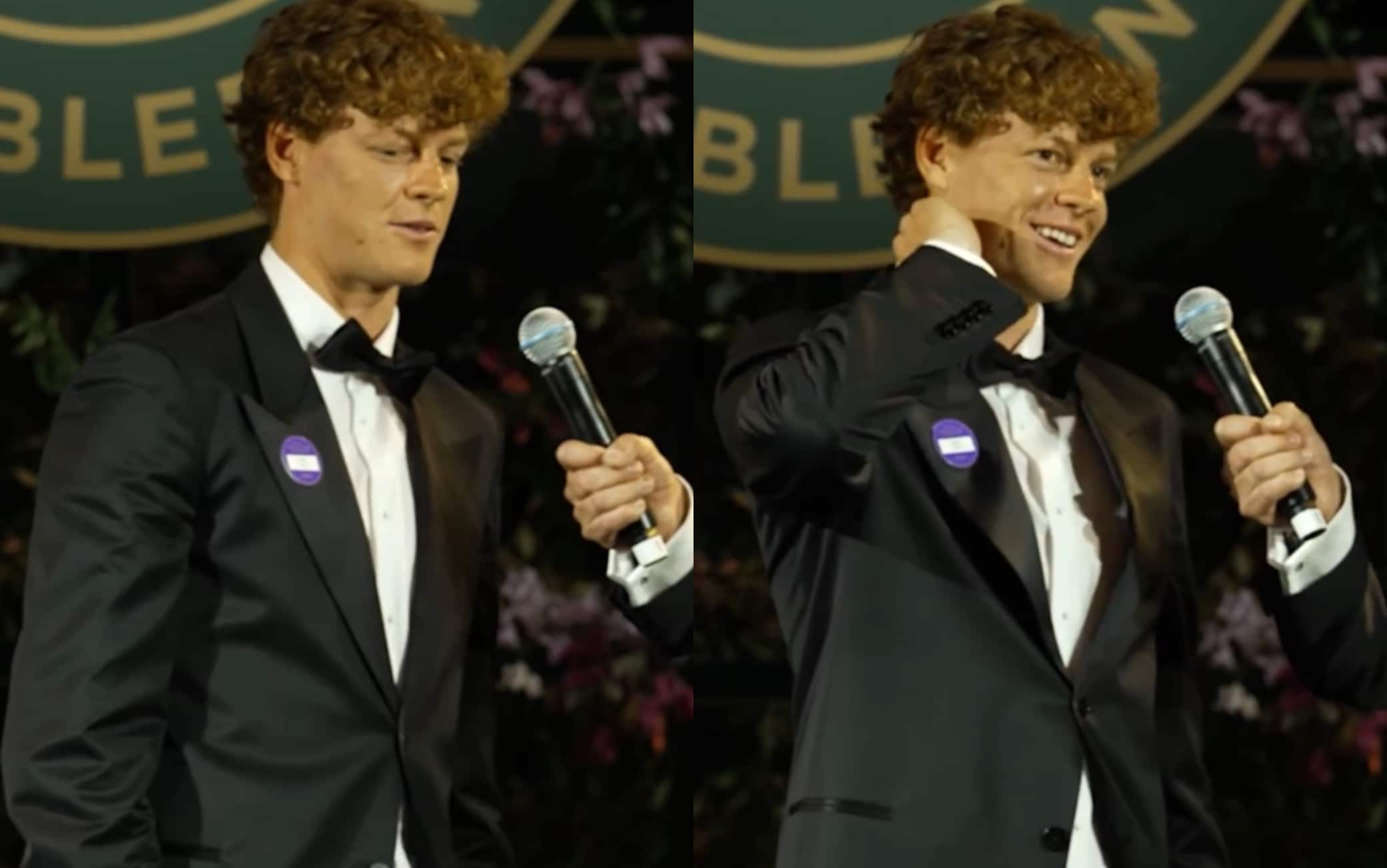 Sinner show alla cena di Wimbledon: "Sono un po' brillo..."