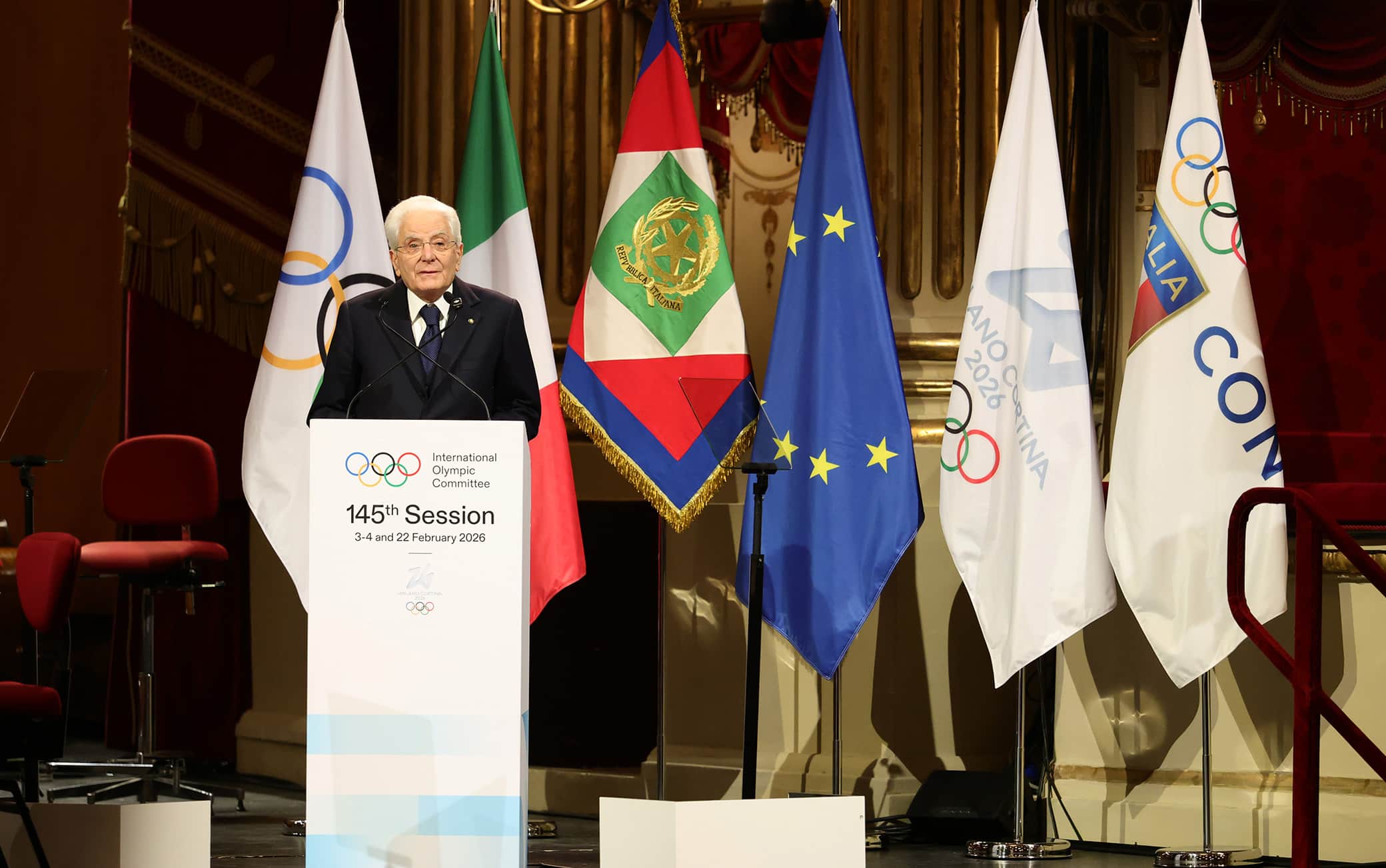 Mattarella apre la 145^ sessione del Comitato Olimpico Internazionale