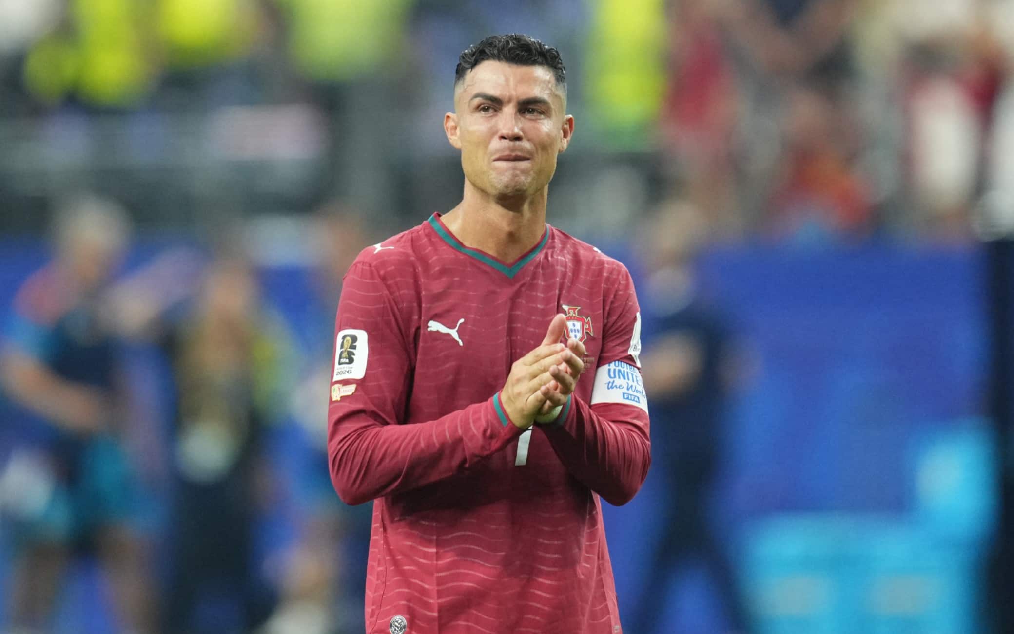 CR7 sta salutando in lacrime i suoi tifosi. Fnisce qui la sua storia Mondiale.