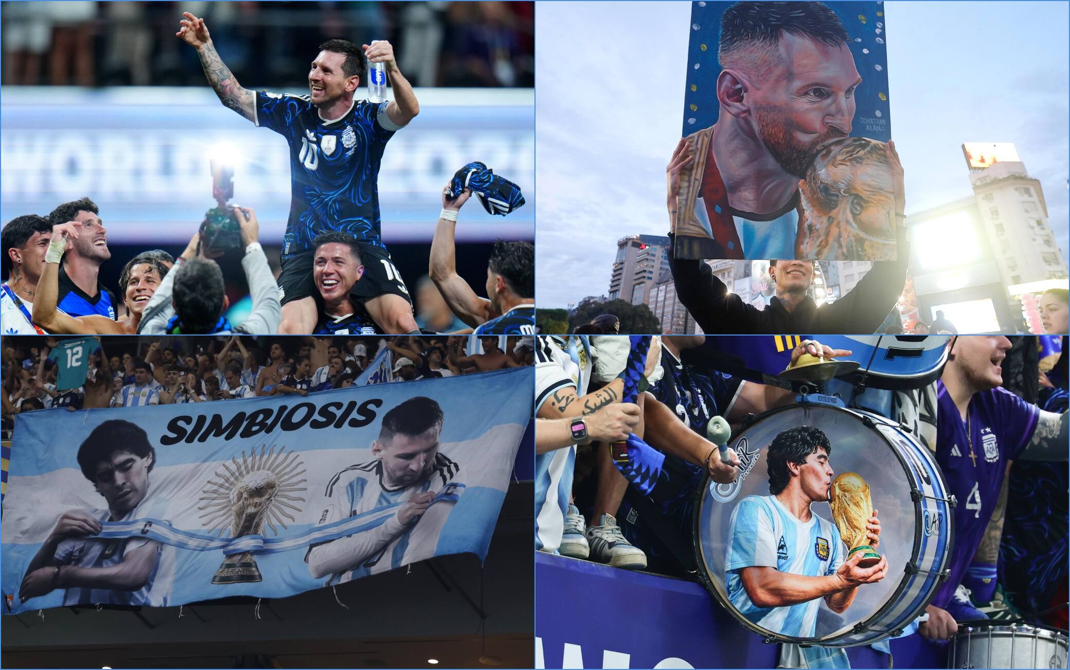 Argentina in finale ai Mondiali, la festa dei calciatori in campo e dei tifosi. Le FOTO