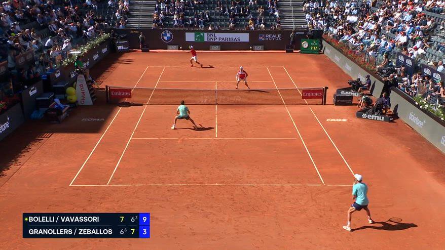 Roma, Bolelli/Vavassori vincono il doppio: il match point