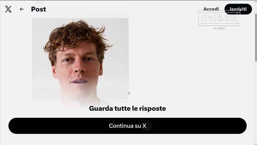 Sinner salta Pechino: l'annuncio sui social