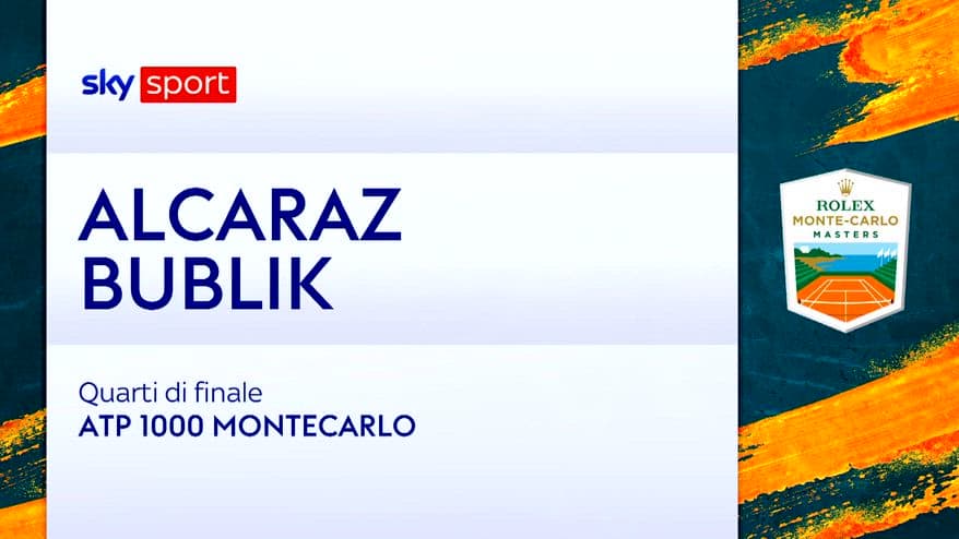 Alcaraz-Bublik: highlights Atp Monte-Carlo. VIDEO