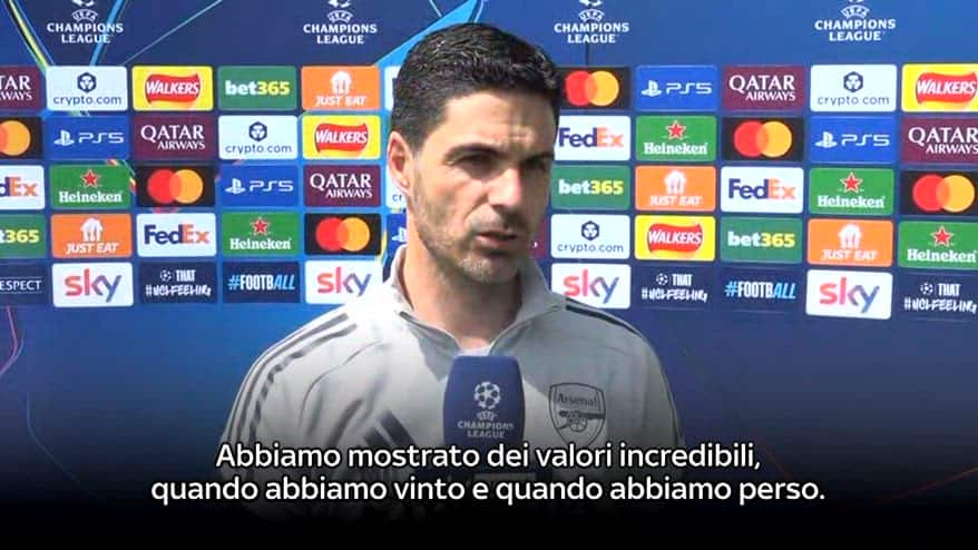 Arteta: "Orgoglioso della Premier, Guardiola un'ispirazione"