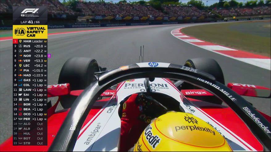 Hamilton, il momento decisivo: pitstop in virtual safety car