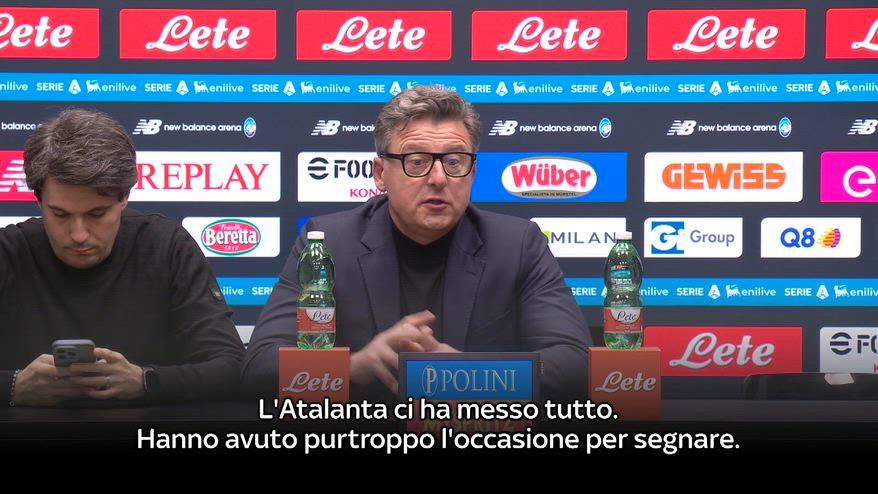 Runjaic: "Sono contento, con l'Atalanta è un buon punto"