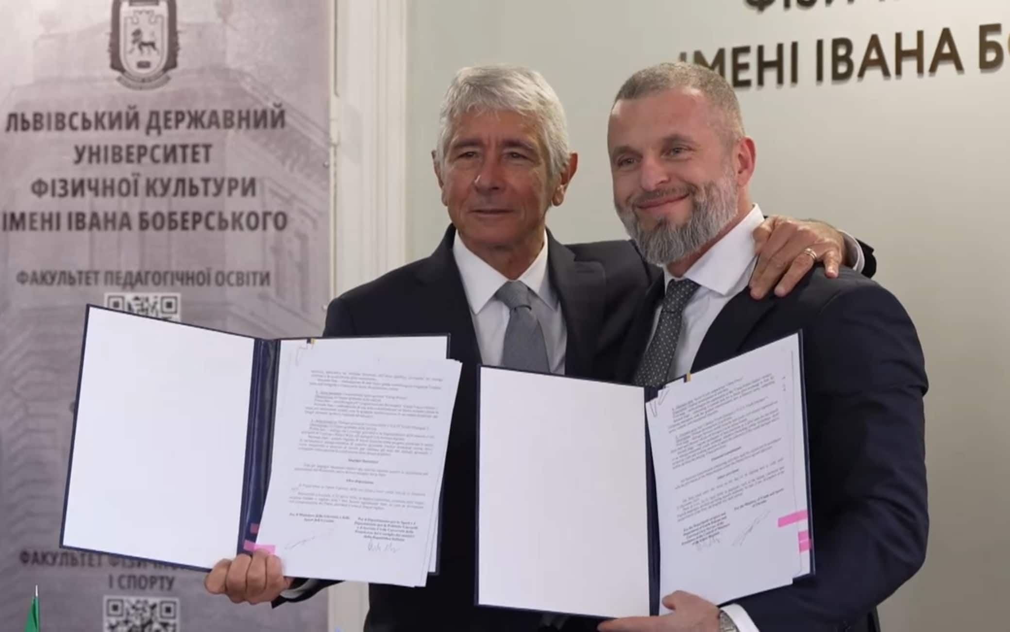 Italia-Ucraina, firmato piano congiunto su giovani, sport e attività fisica