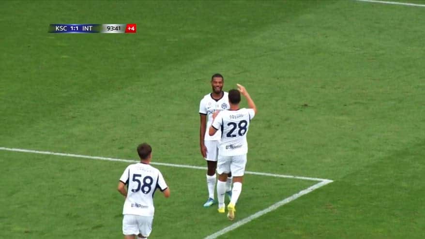 La doppietta di Diouf: gol da fuori, poi il sinistro a giro