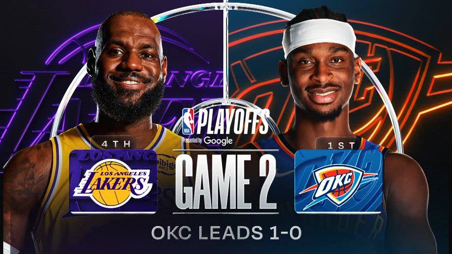 NBA Highlights: OKC-LA Lakers gara-2 125-107

