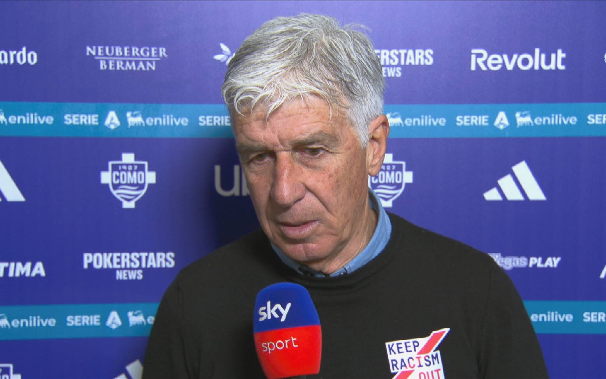 Roma, Gasperini: "Espulsione Wesley non c'è, al Como succedono spesso queste cose"