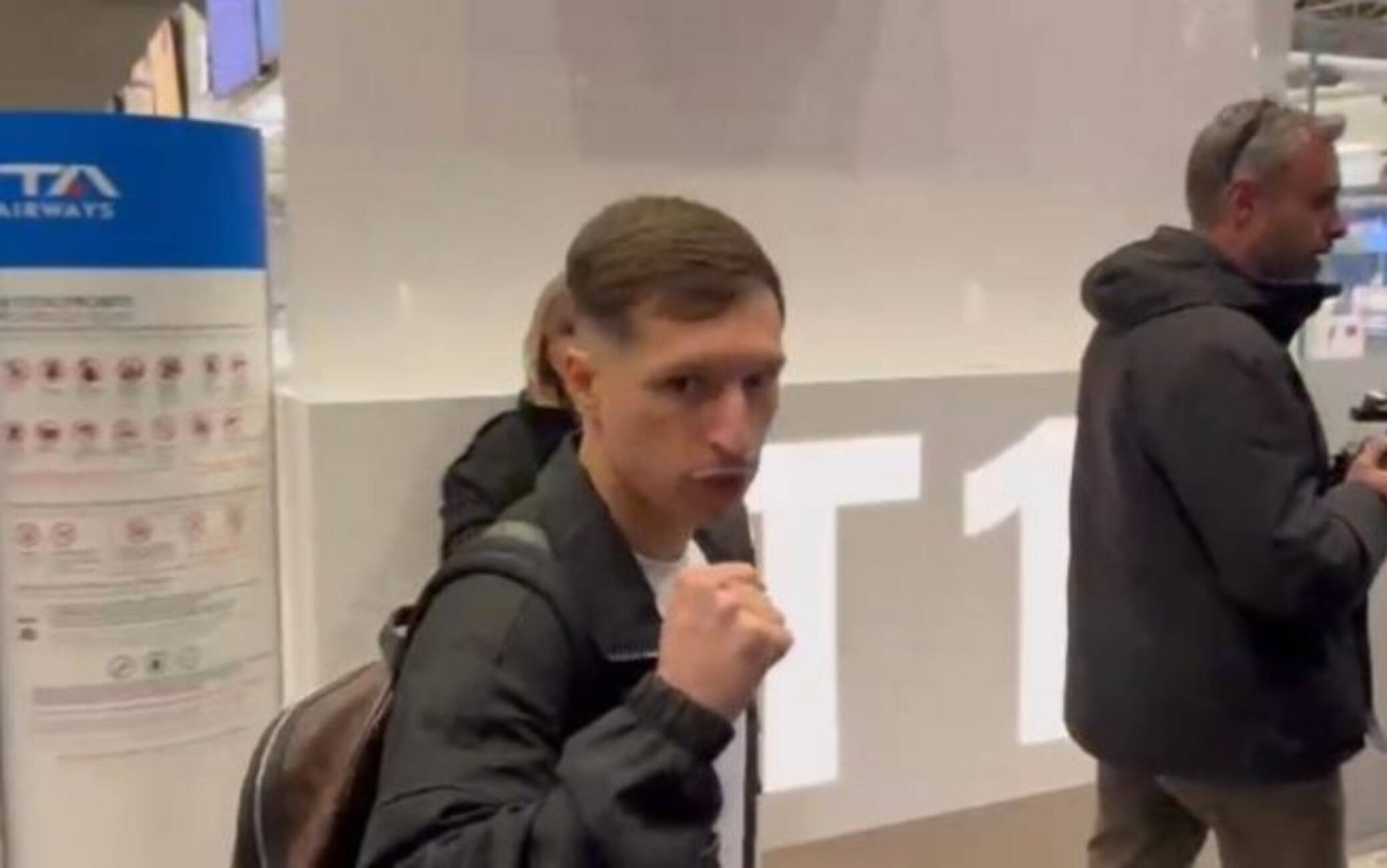 Roma, l'arrivo di Bryan Zaragoza a Fiumicino