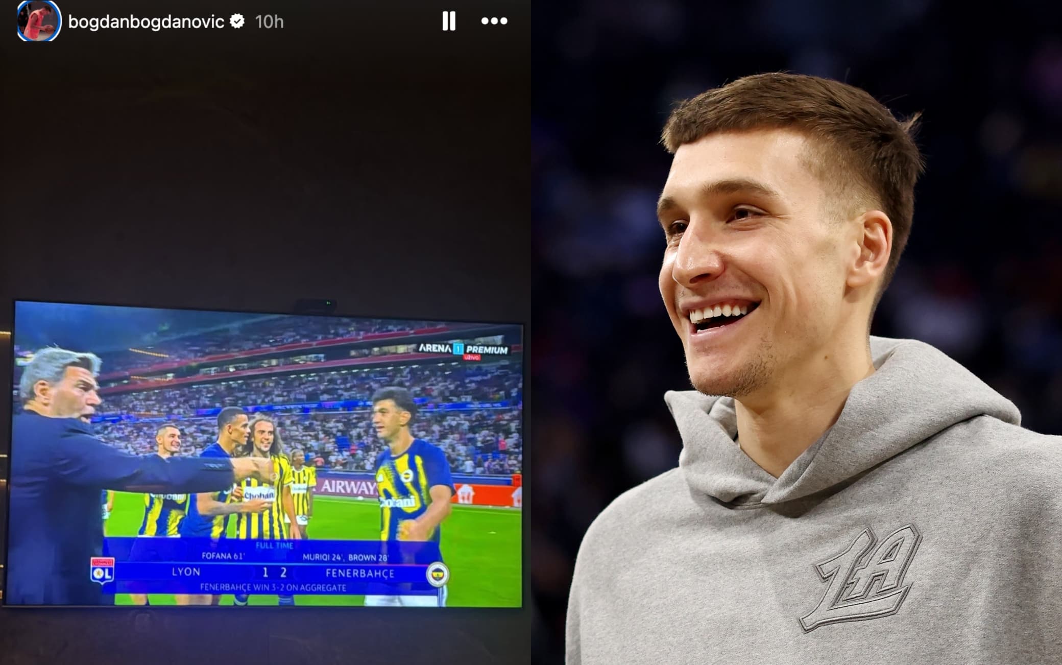 Il Fenerbahce torna in Champions dopo 18 anni e l'ex Bogdanovic festeggia sui social
