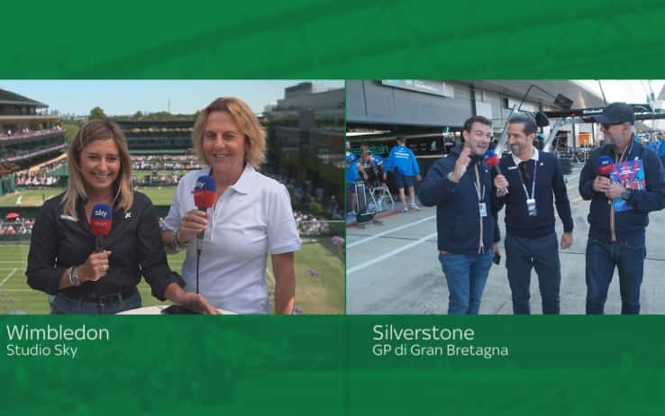 Da Wimbledon a Silverstone, che magico weekend su Sky!