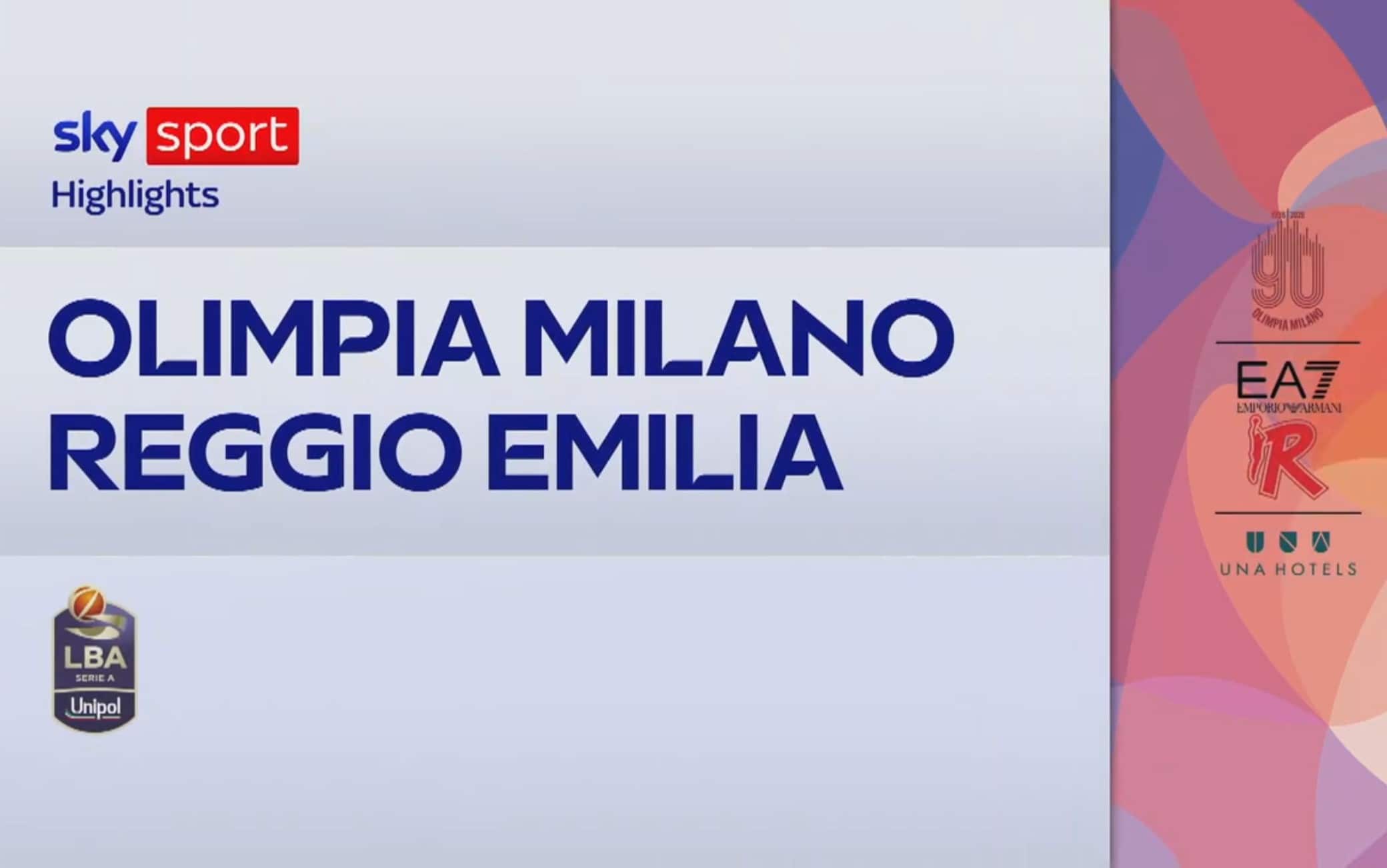 Milano-Reggio Emilia 96-84: highlights Playoff Serie A
