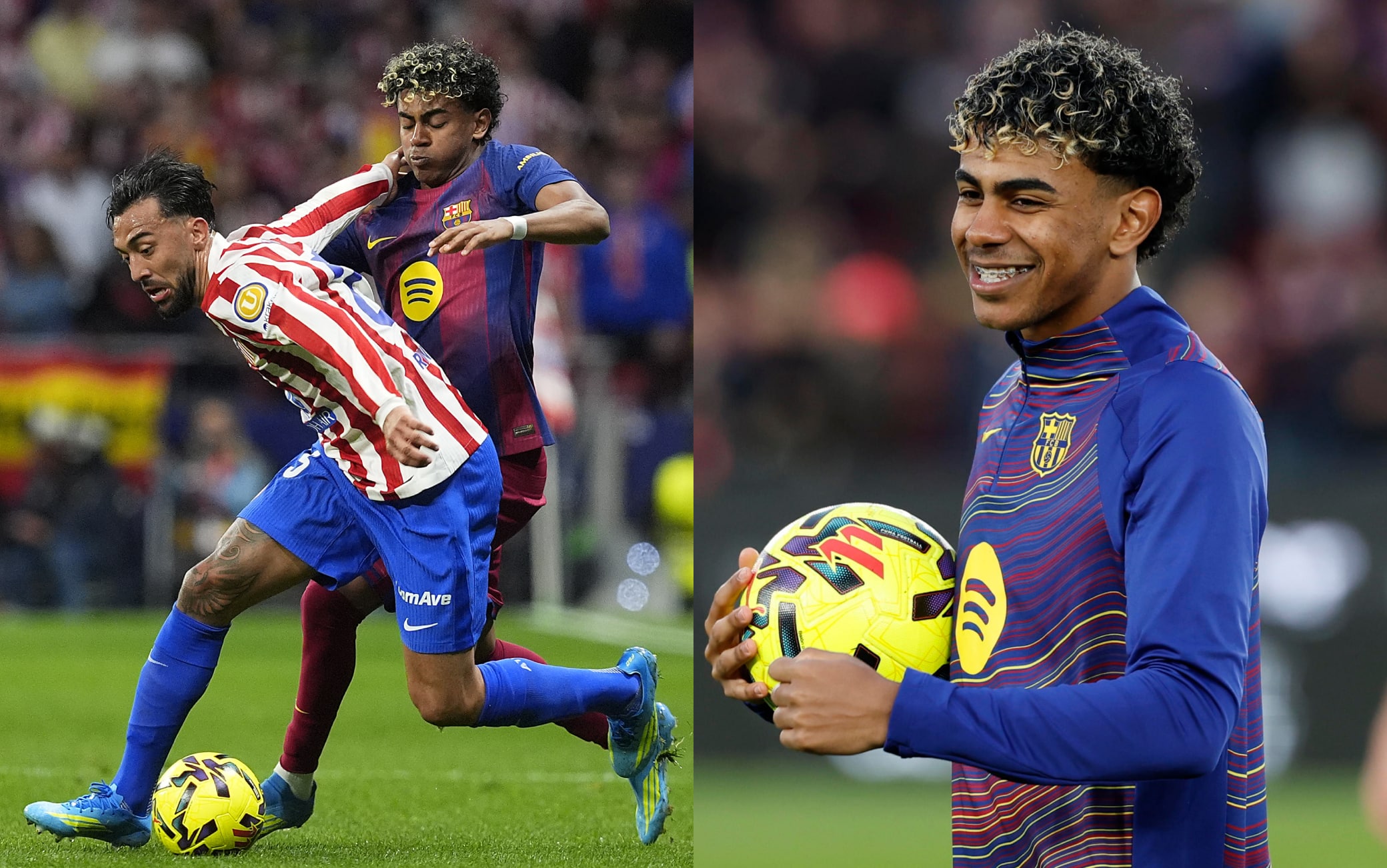 Yamal, giocata clamorosa in Atletico-Barcellona: tunnel e passaggio d'esterno. VIDEO