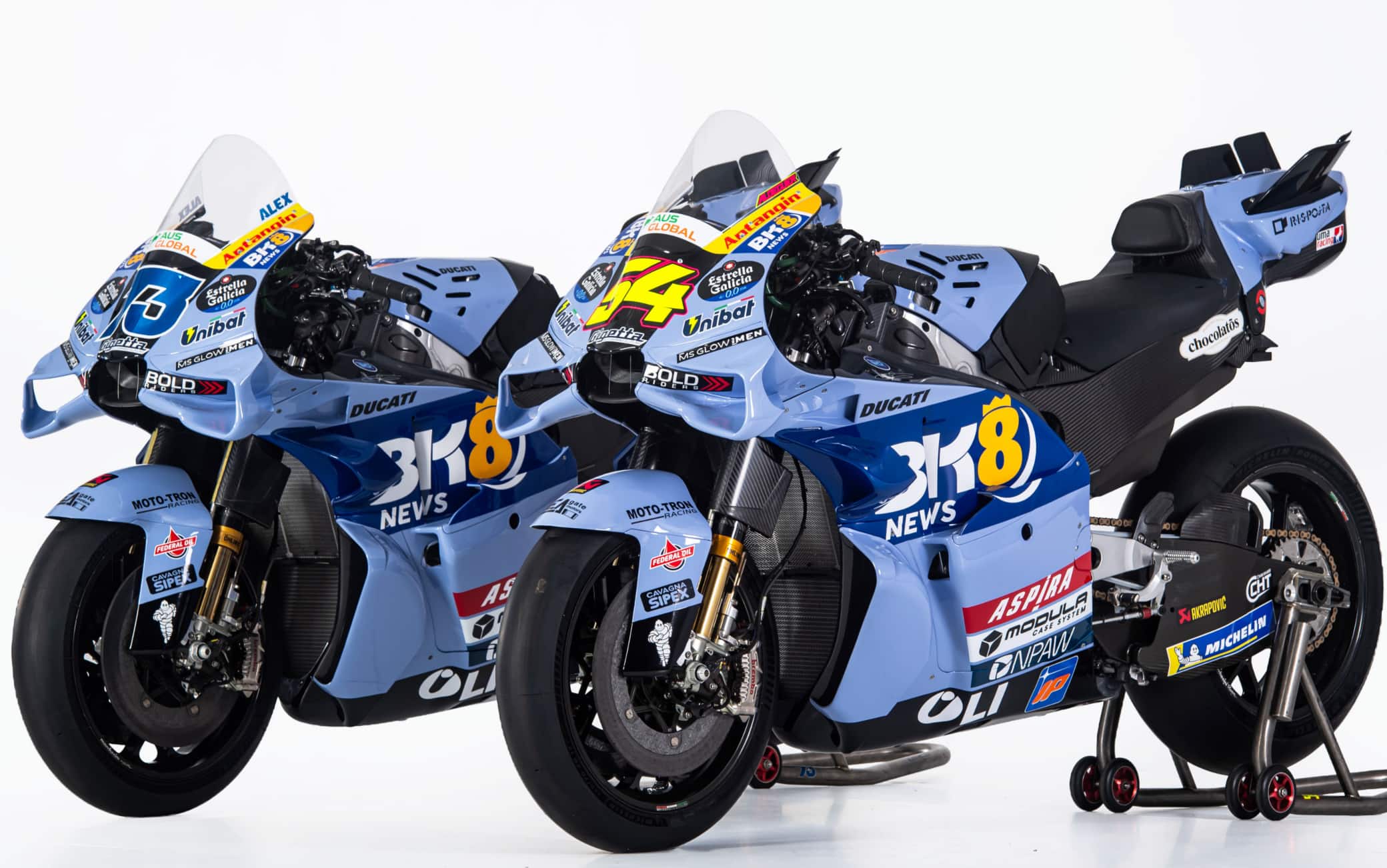 Team Gresini MotoGP, la nuova livrea della moto di Alex Marquez e Aldeguer. FOTO