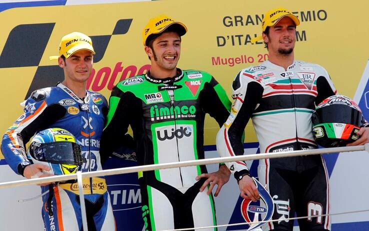Sergio Gadea, Andrea Iannone e Simone Corsi