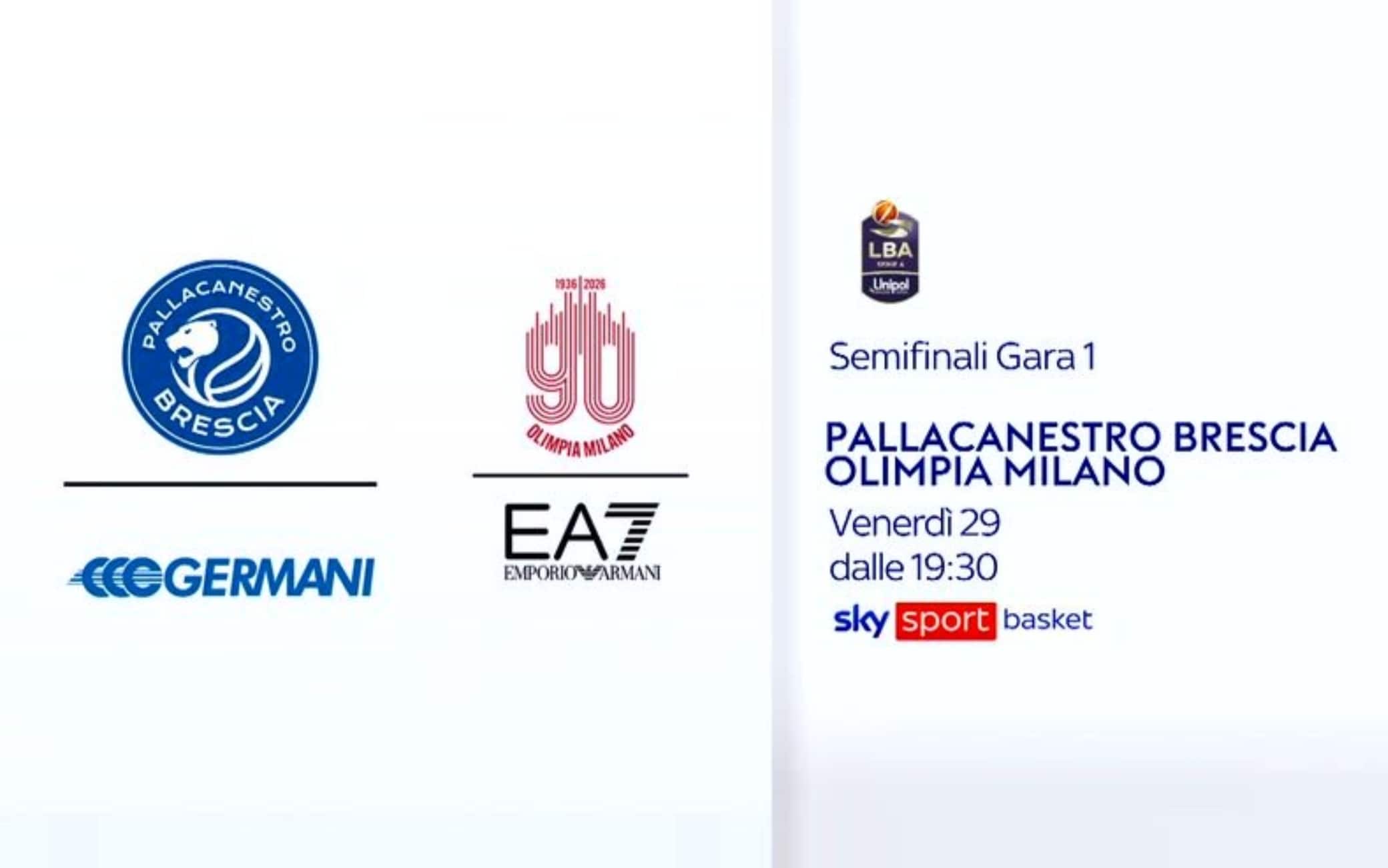Semifinale playoff tra Brescia e Milano