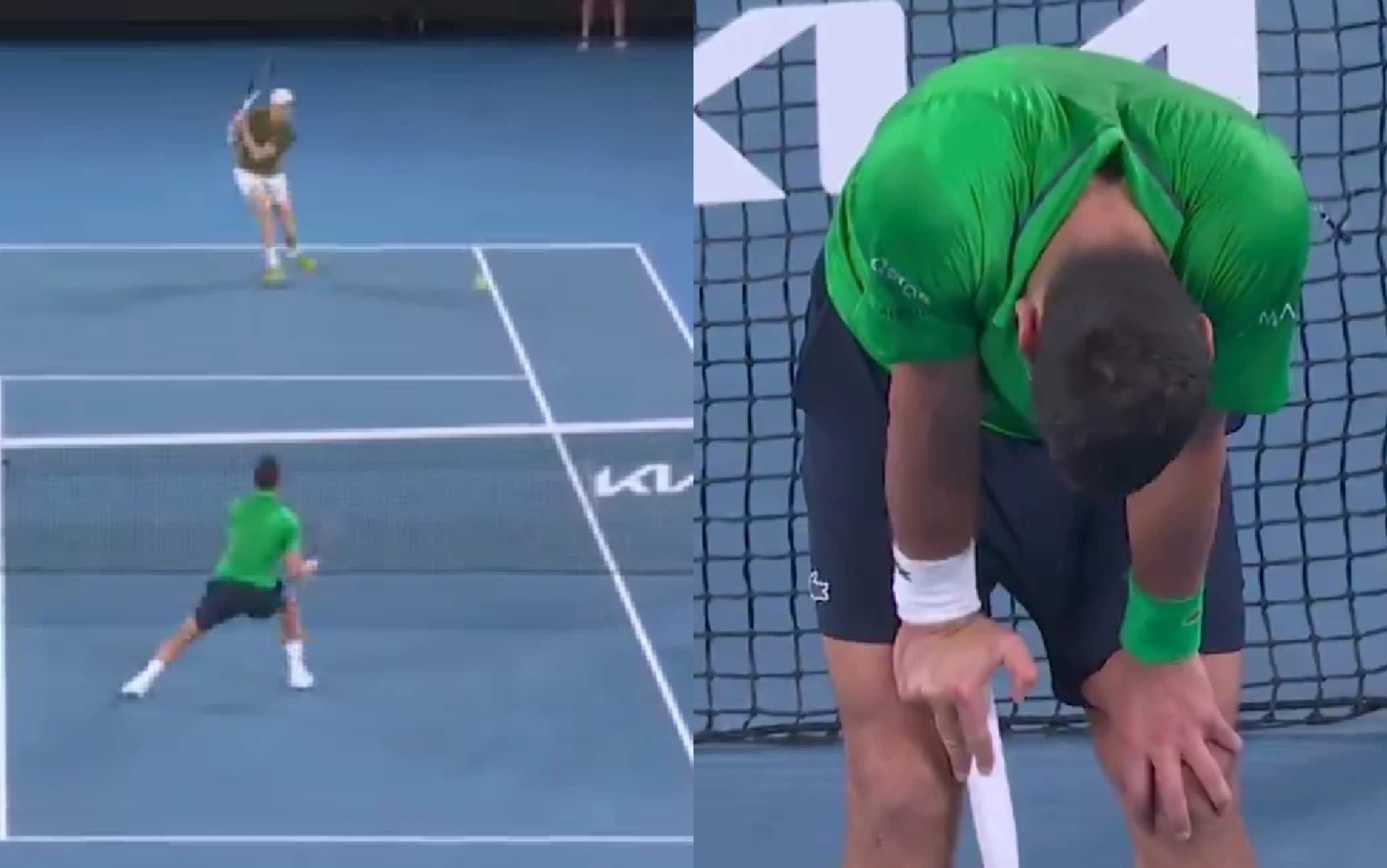 Sinner, super passante contro Djokovic agli Australian Open. Nole stremato