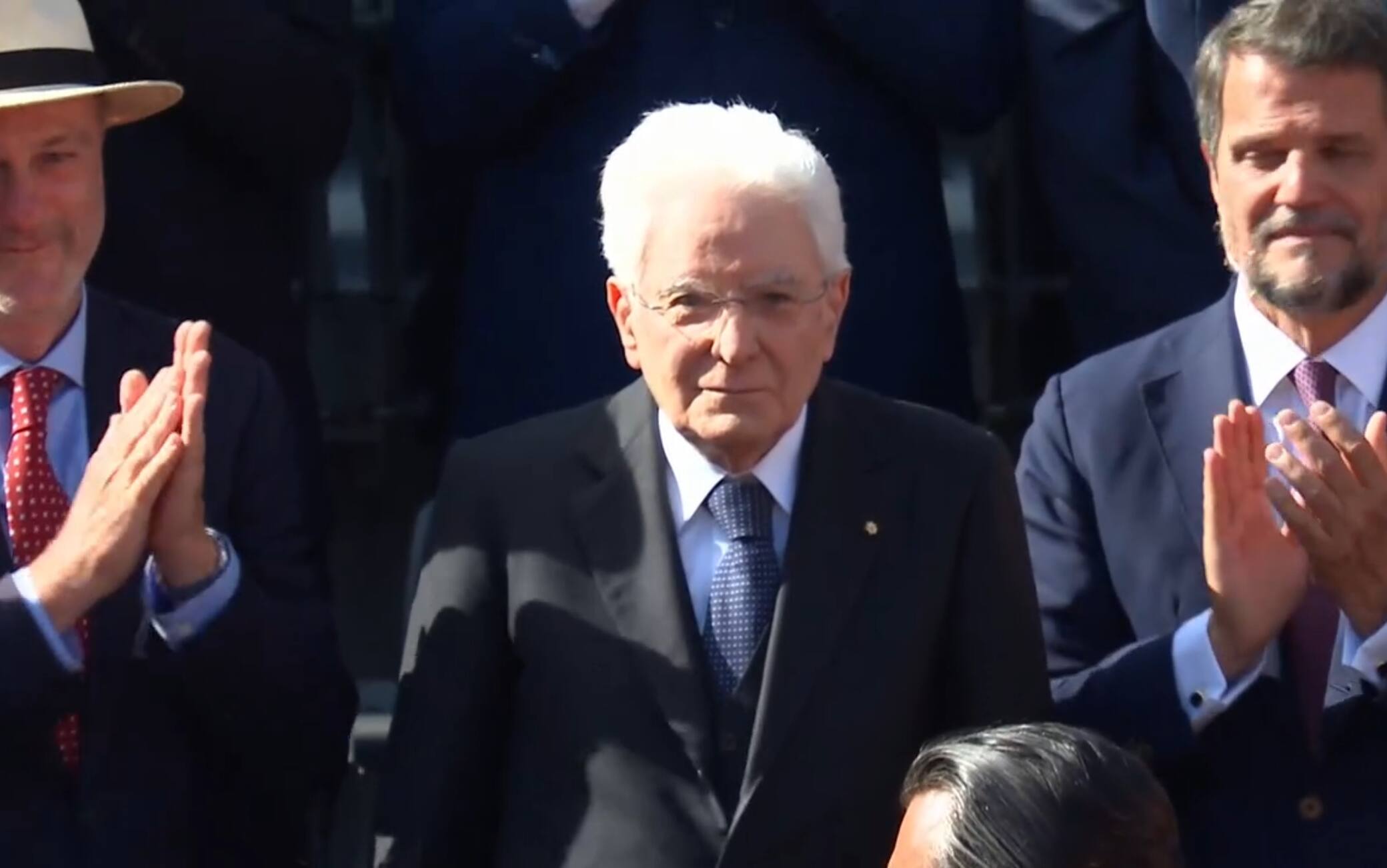 Internazionali d'Italia, il Presidente Mattarella accolto tra gli applausi sul Centrale