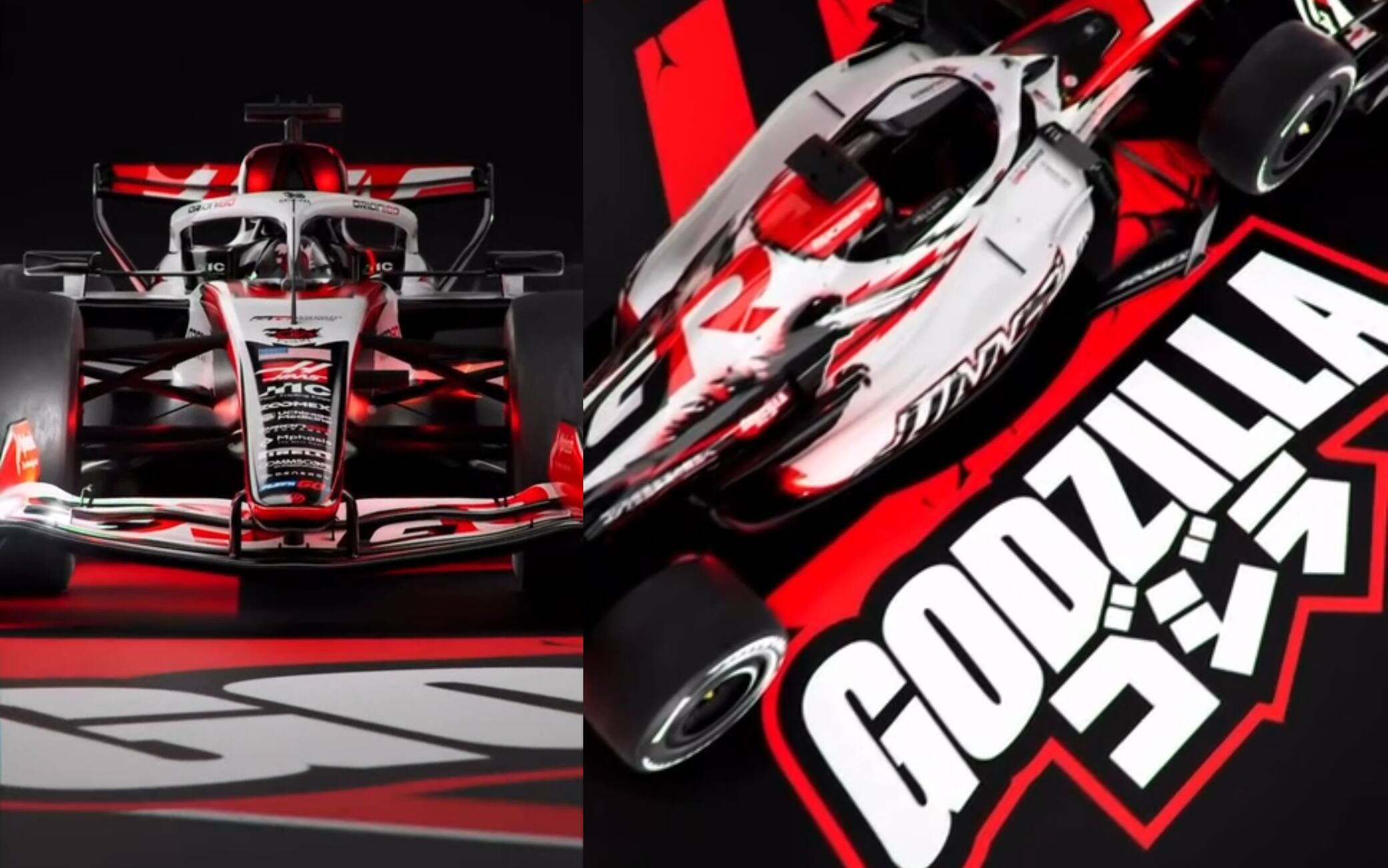 Haas, il video della livrea del GP di Giappone di F1 dedicata a Godzilla
