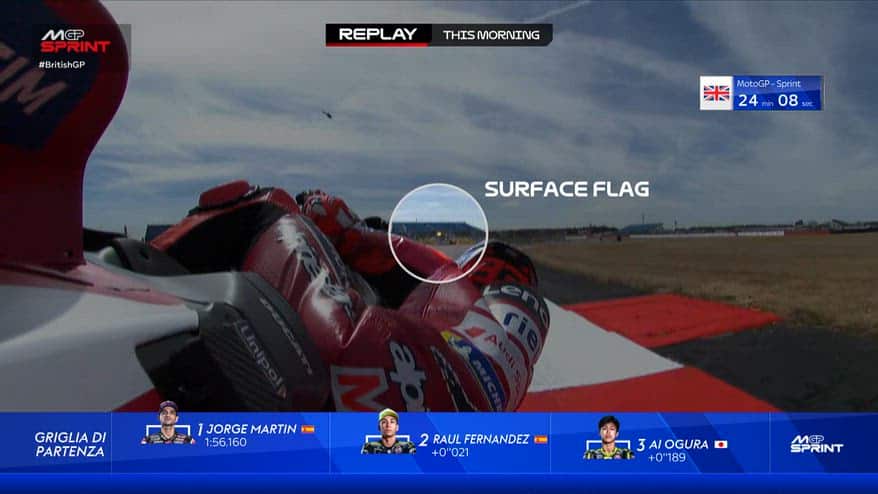 Silverstone, Marquez distratto da una bandiera gialla nel Q2