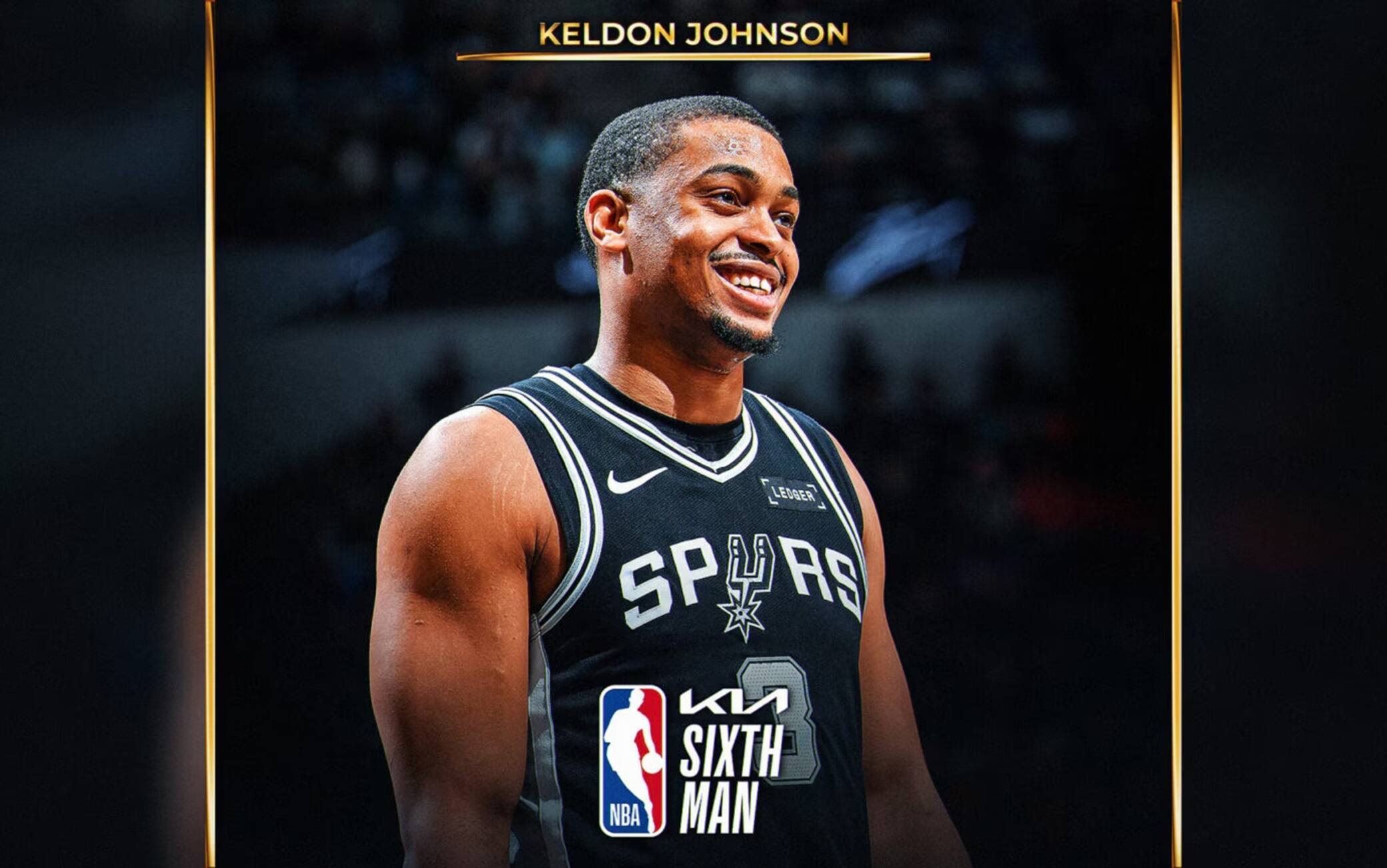 NBA, Keldon Johnson vince il premio di Sesto Uomo dell'Anno