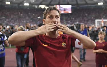Stadio Olimpico di Roma, l'addio di Francesco Totti al calcio giocato