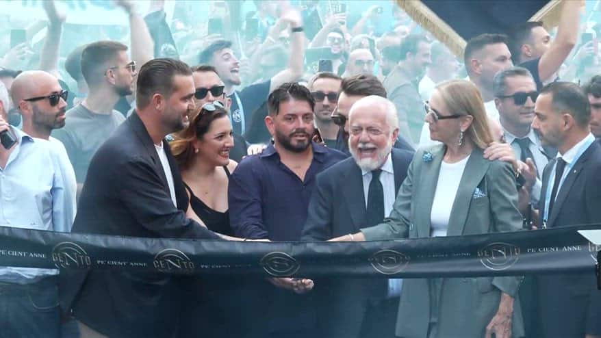 Napoli, taglio del nastro: iniziate celebrazioni centenario