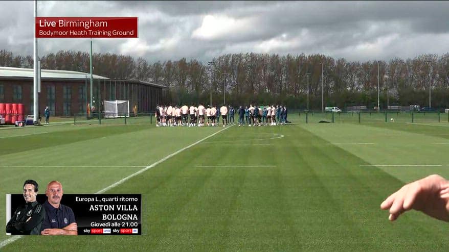Aston Villa, l'allenamento alla vigilia del Bologna