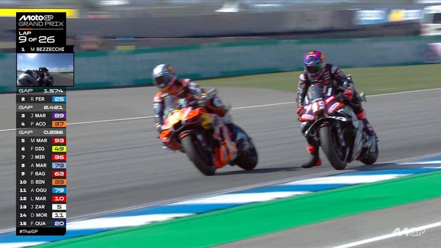 MotoGP show: che sorpassi tra Acosta, Martin e Marquez