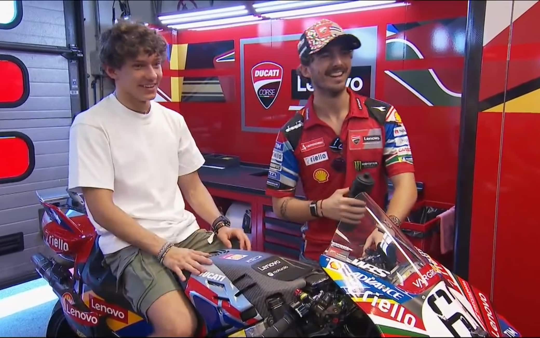 Kimi Antonelli al Mugello oggi sulla Ducati di Bagnaia: "Un giro? Meglio di no..."