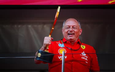 Frederic Vasseur Team Principal of the Scuderia Ferrari on the podium during the Monaco GP, 23-26 May 2024 Montecarlo, Formula 1 World championship 2024.