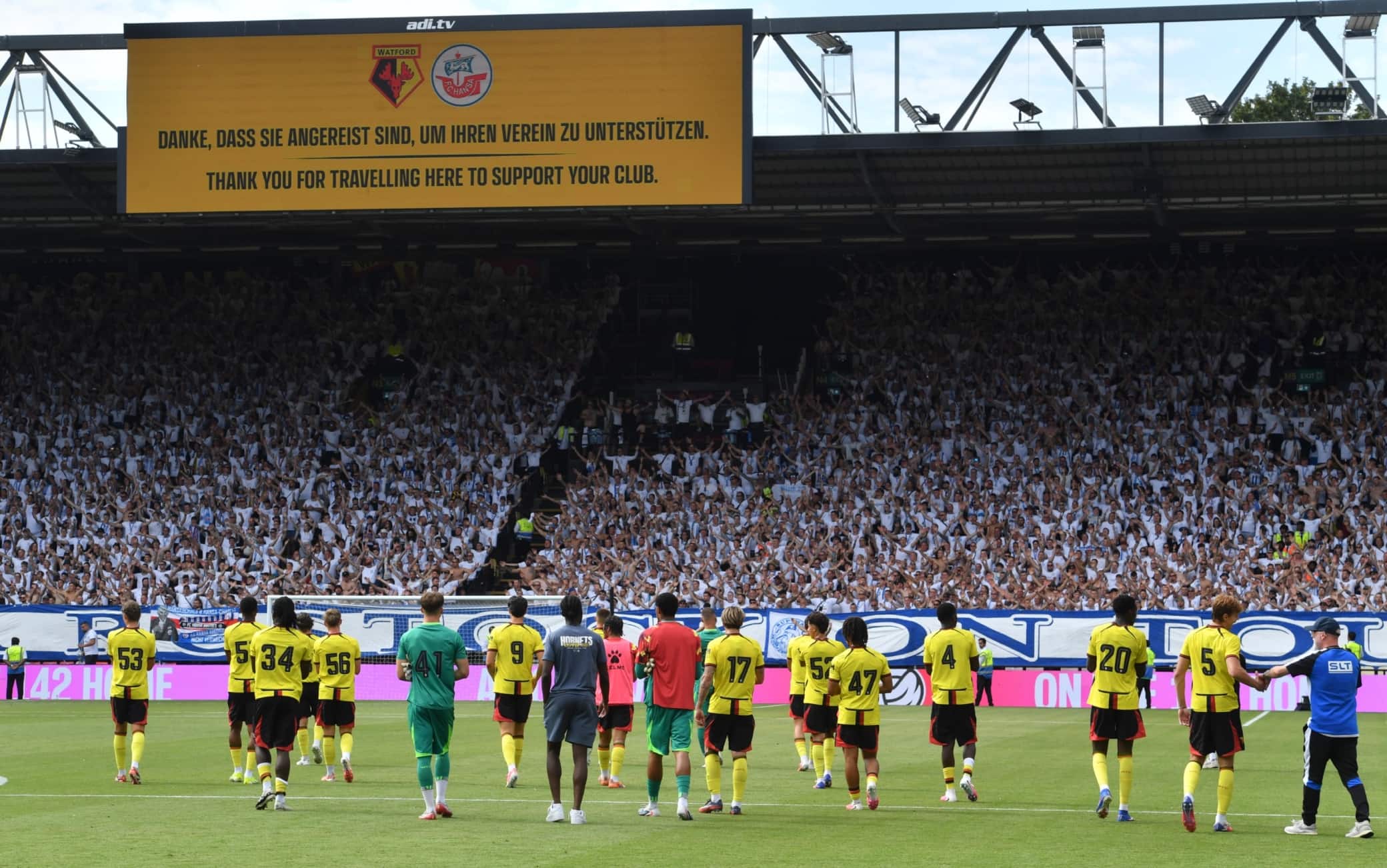 Hansa Rostock, 6500 tifosi in trasferta a Watford per un'amichevole