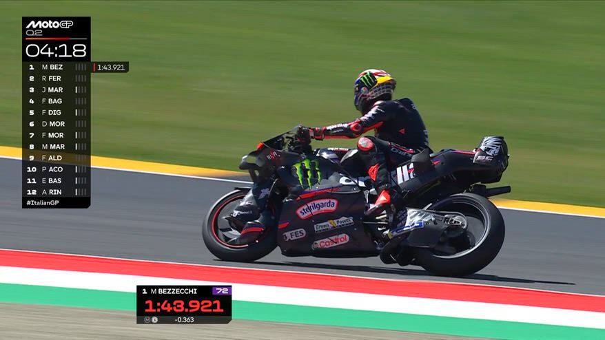 Bezzecchi, pole record al Mugello: il VIDEO