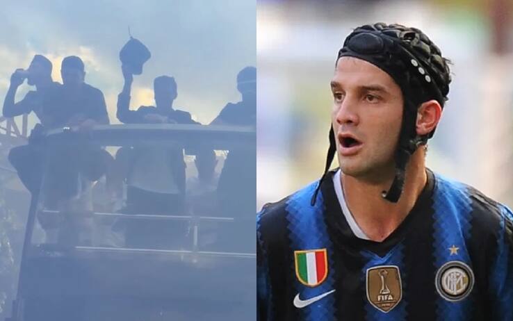 Delirio Inter: Chivu fa festa col suo 'caschetto'. VIDEO