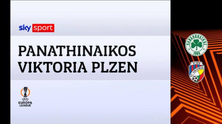 Panathinaikos-Viktoria Plzen 2-2: gol e highlights
