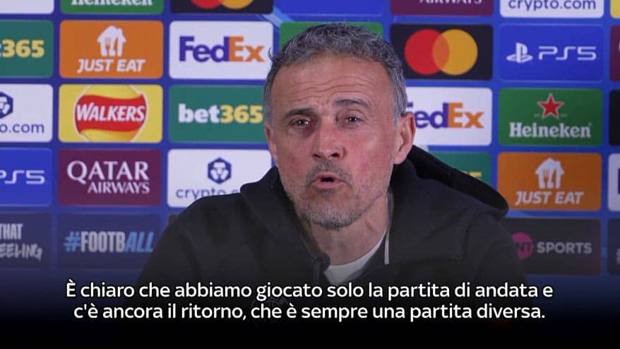 Luis Enrique: "Sfida diversa dall'andata e molto complicata"