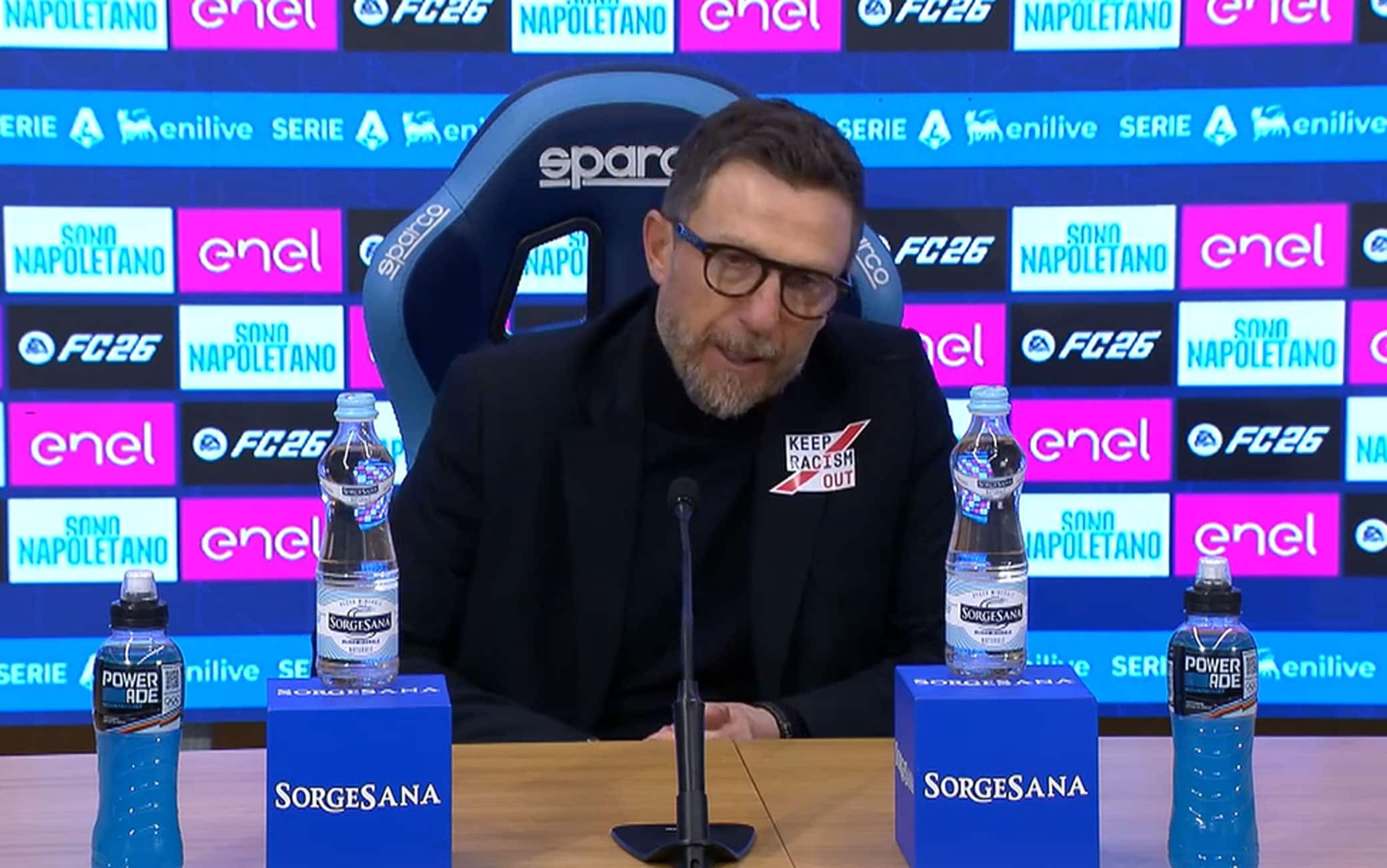 Napoli-Lecce, Di Francesco: "Banda nulla di grave, spaventato dalla botta"
