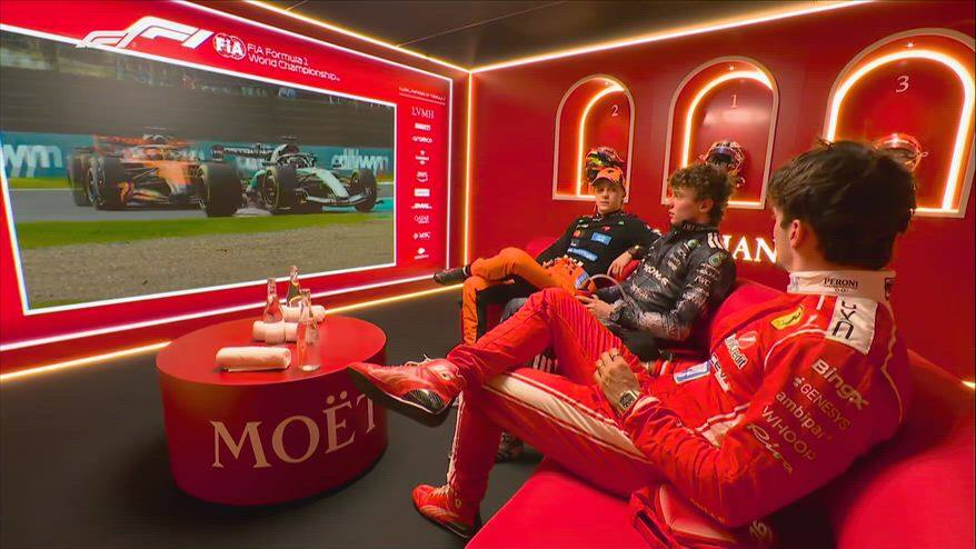 Antonelli, Piastri e Leclerc: il retropodio a Suzuka