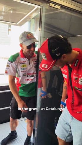 Zarco a Bagnaia: "Grazie per la tua umanità"
